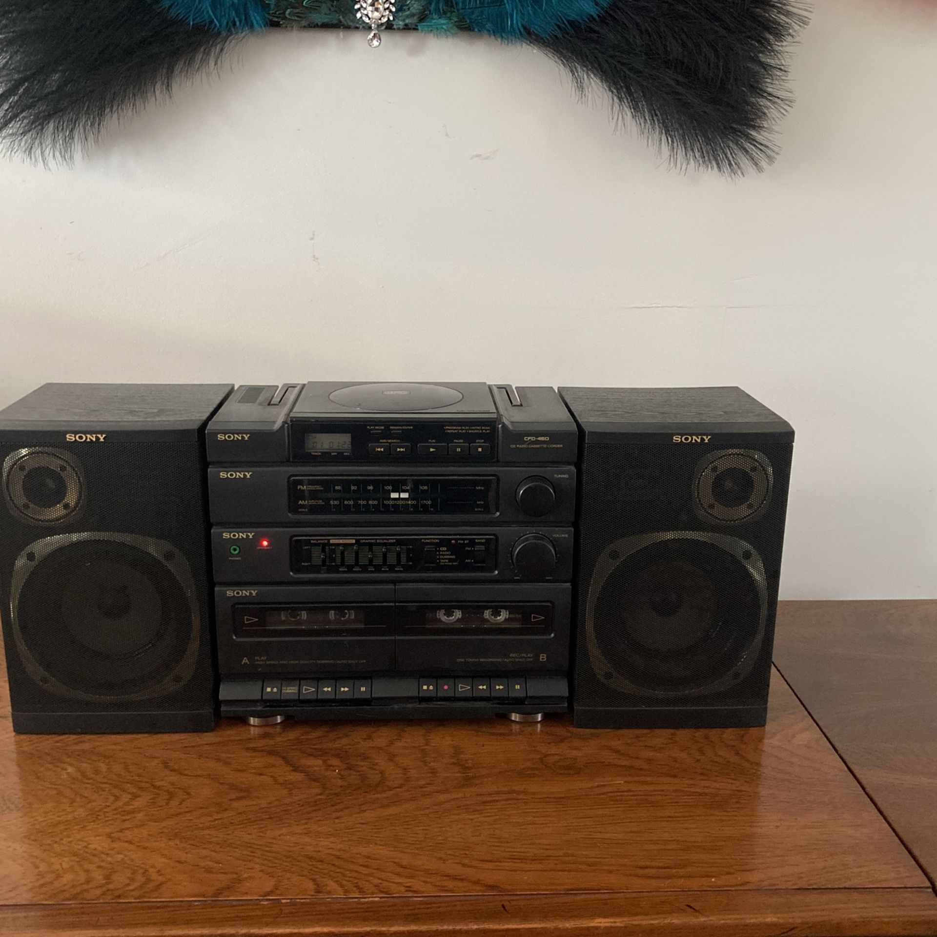 Sony CD Duo Cassette Radio Stereo System