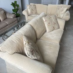 2 Beautiful made In The USA 84” Couches