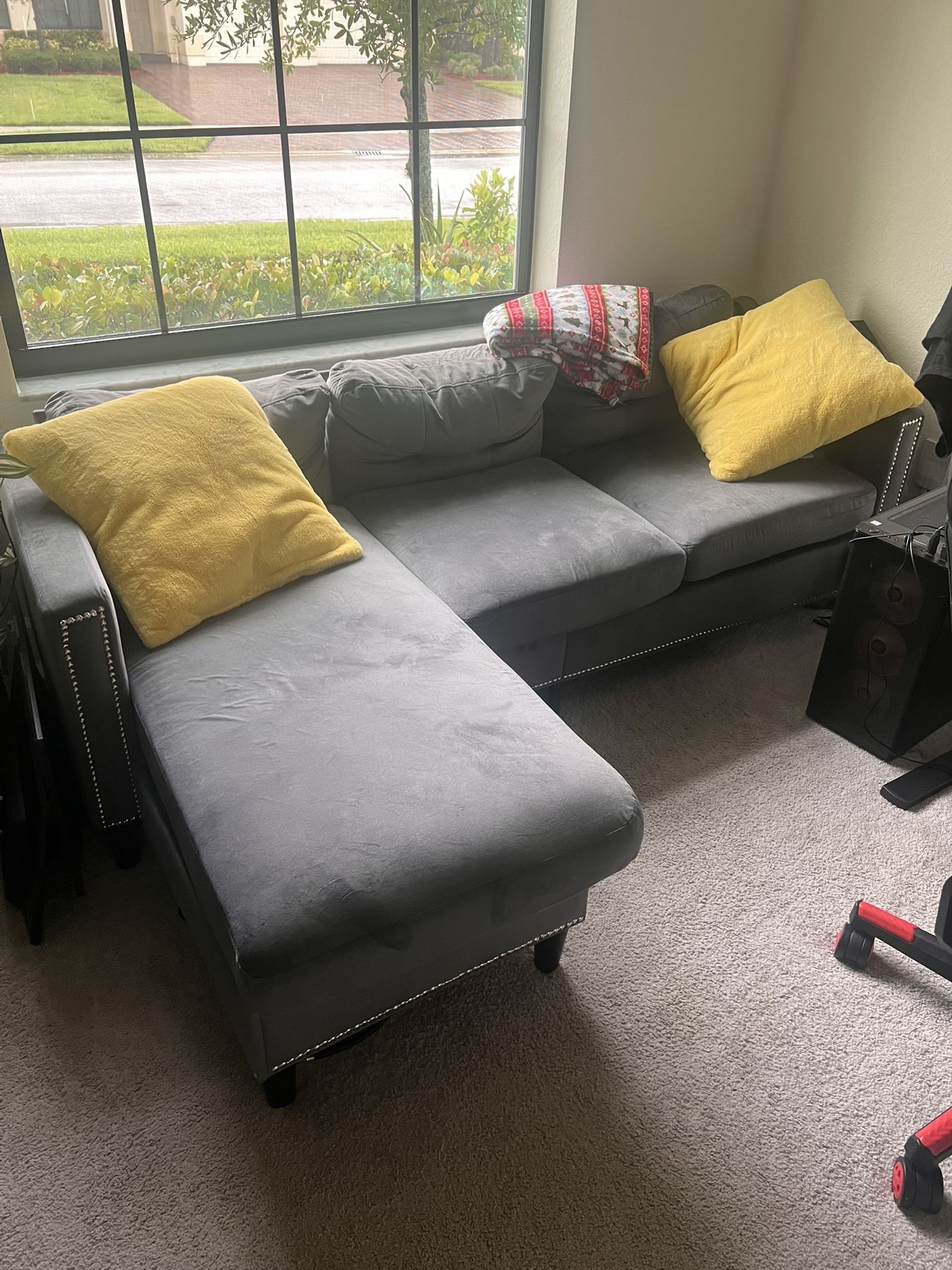 Couch With USB Charger And Storage