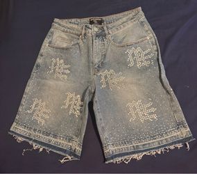 Rhinestones Jean shorts