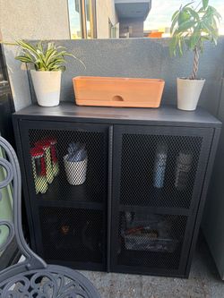 Black Metal Storage Cabinet