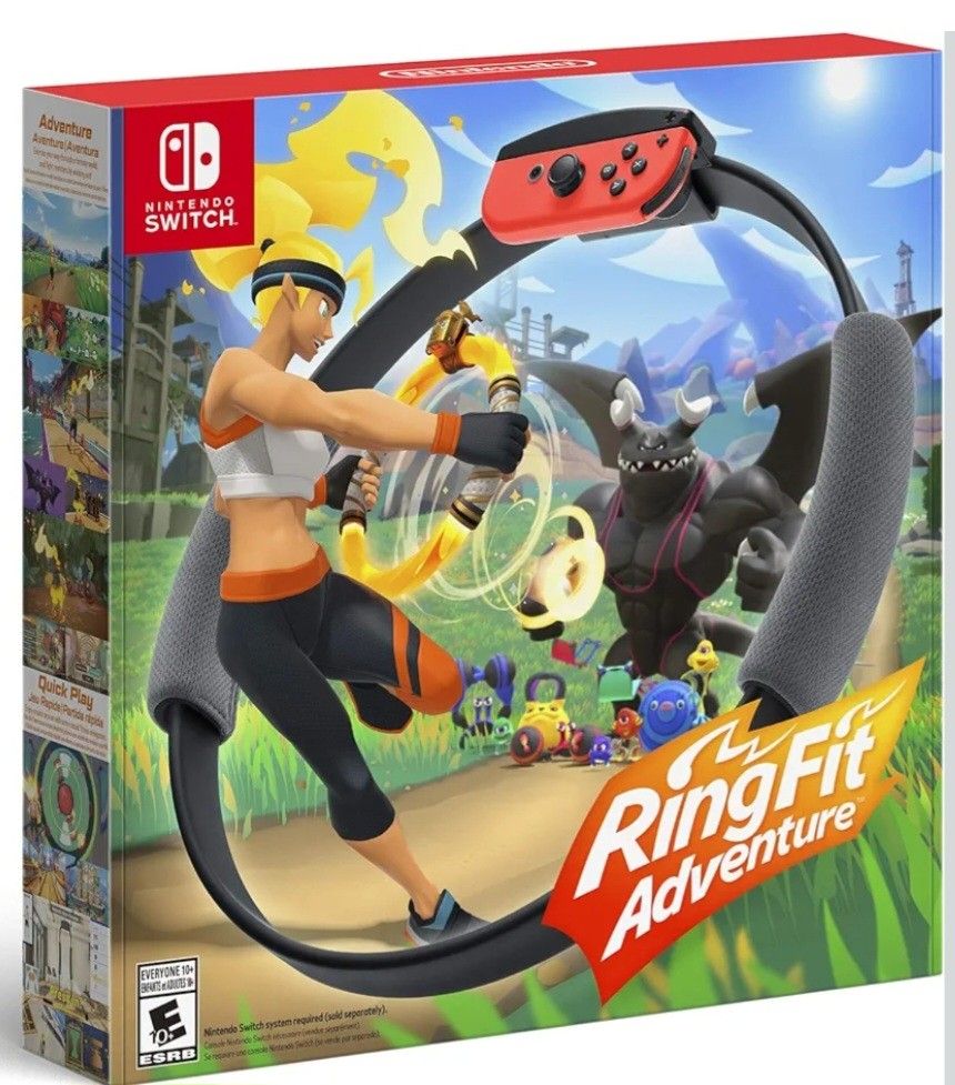 NEW Nintendo Switch Ring Fit Adventure Video Game Gear Sports Exercise Fitness Retail $80 + Tax