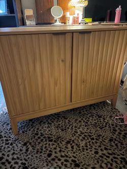 Wooden storage cabinet