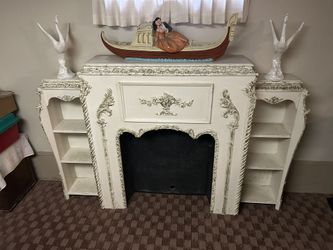 Vintage Fireplace Mantle Decorative