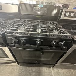 Ge Gas Stove Black 