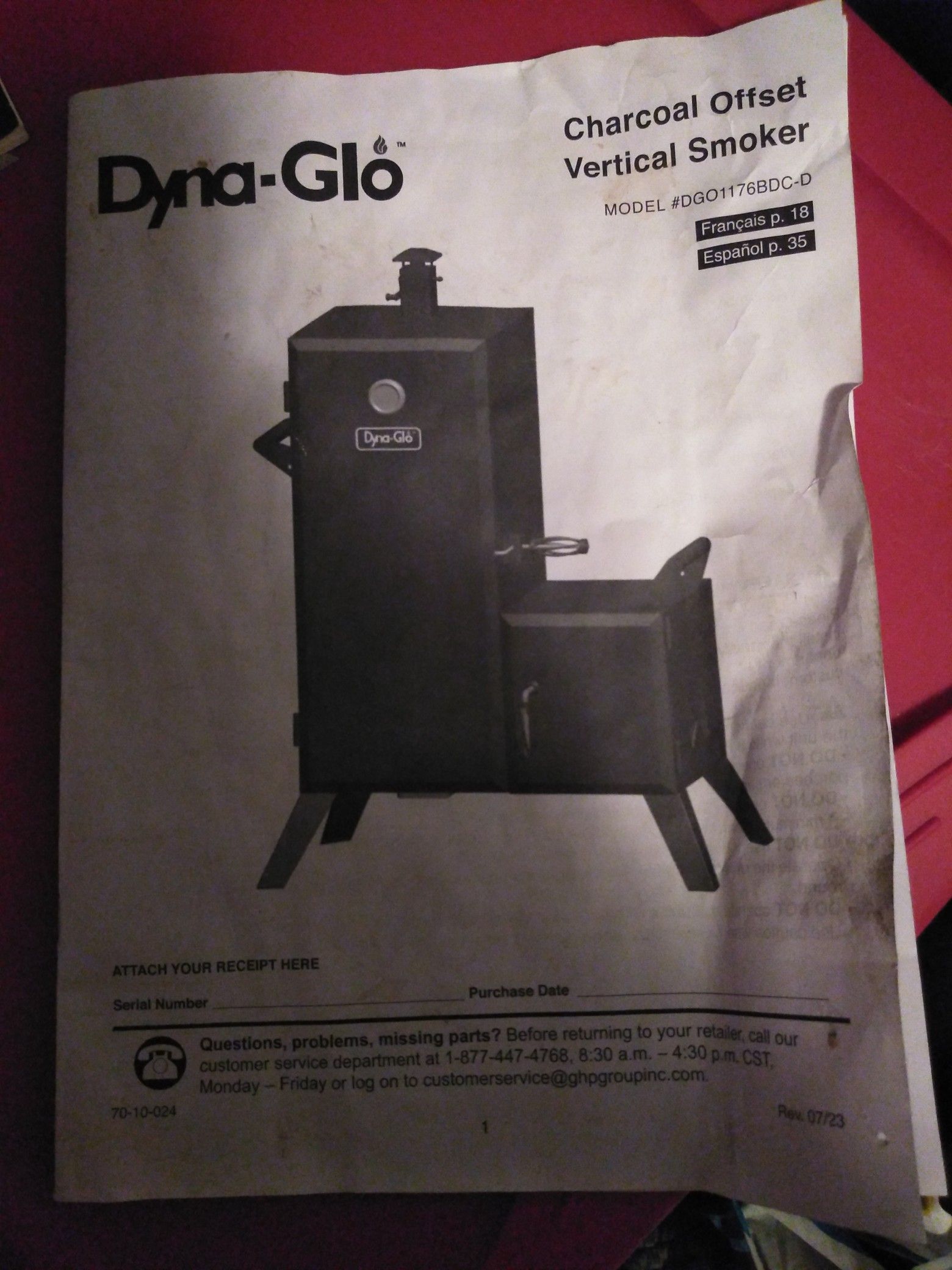 Dyna-Glo charcoal offset vertical smoker brand new in the box