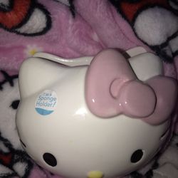 Hello Kitty Ceramic Kitchen Sponge Holder 