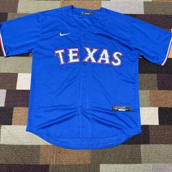 Texas Rangers Royal Blue Baseball Jersey