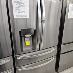 LG 30 Cu. Ft. 4 Door French Door Refrigerator, Door-in-Door, Full convert Drawer