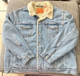 Levis denim Sherpa Jean jacket NEW - SIZE XXL