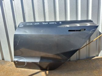 2024-2025-2026 TESLA MODEL 3 LEFT SIDE REAR DOOR OEM USED #12350
