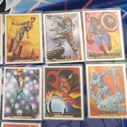 Marvel Masterpieces 92' Platinum Holo Lot Near Mint