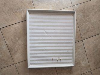 Striped bulletin board