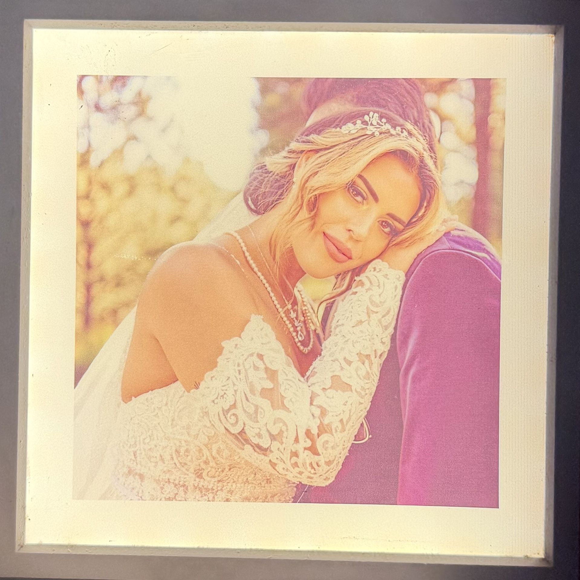 6x6 led custom photo frames