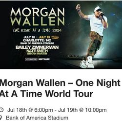 Morgan Wallen October 19th at Bank Of America Stadium