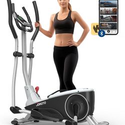 Elliptical Machine, Cross Trainer with 8 Resistance Levels, Hyper-Quiet Magnetic Driving System, Elliptical Trainer Workout Equipment, Elliptical Mach