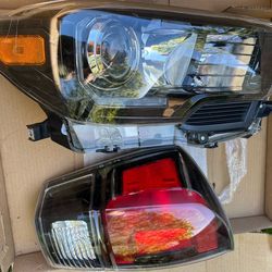 2019 Toyota Tacoma drivers side headlight and taillight TRD pro