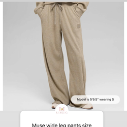 ALO- wide leg pants