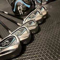 Womens Full Golf Set + Bag    Black/Tiffany Blue