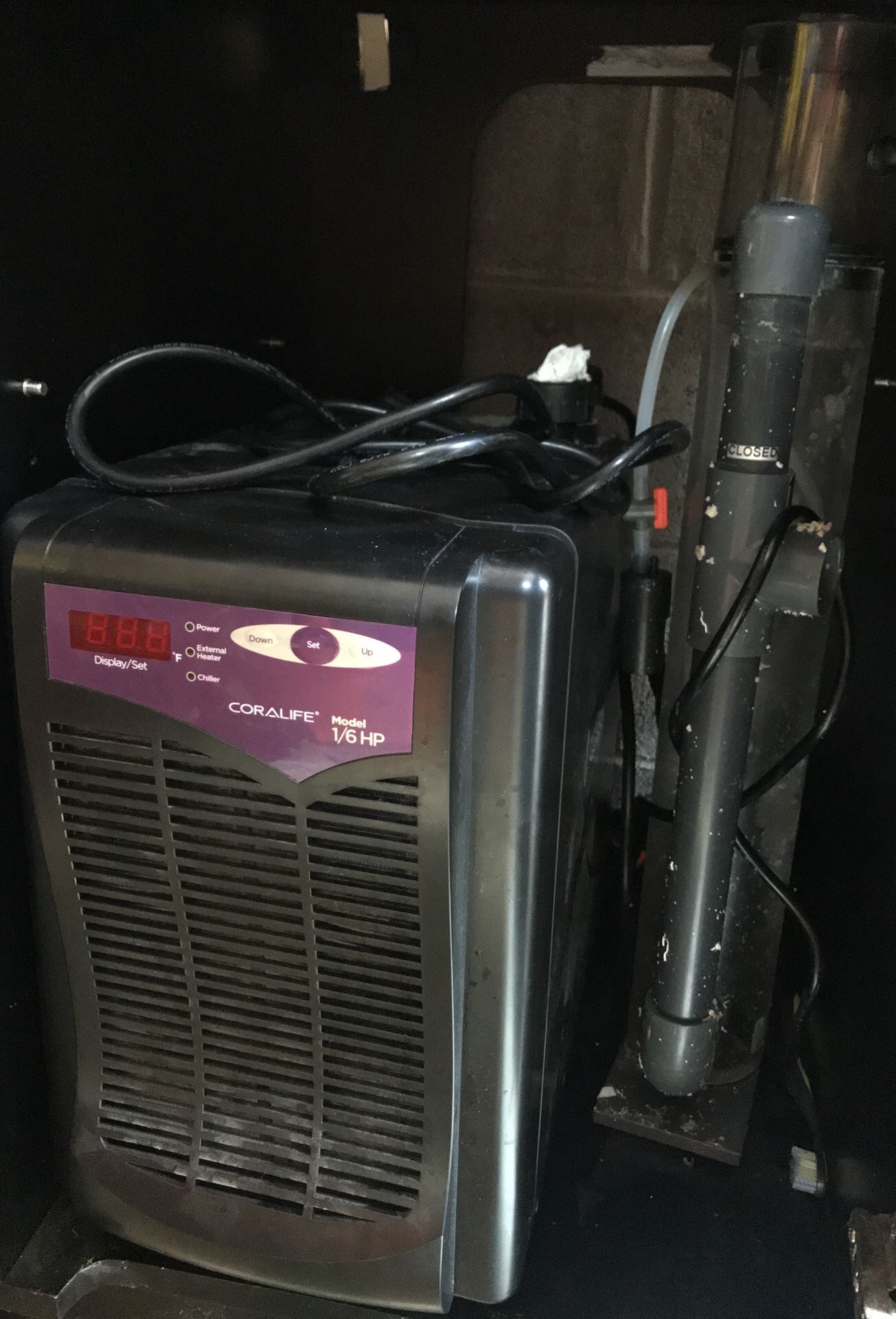 Coralife 1/6 Hp Chiller & Nano Reef System Skimmer