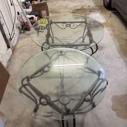 Glass Coffee Table & Side Table Set  