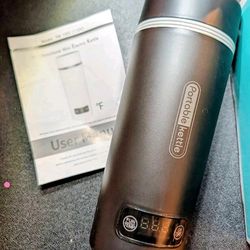 Portable Kettle, Travel Mug with Lid, Carrying cases, variety of teas and coffee concentrat