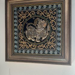 Antique Embroidery in Revised Frame
