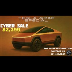 Tesla Wrap Special Cyber Sale