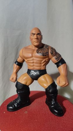 Mental WWE 3 count crushers 4 The Rock 14 inch talking action figure