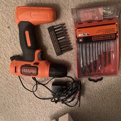Black and decker drill bid set
