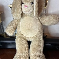 Build A Bear Vanilla Cream Bunny Plush 18" 2012 Stuffed Rabbit Tan RETIRED