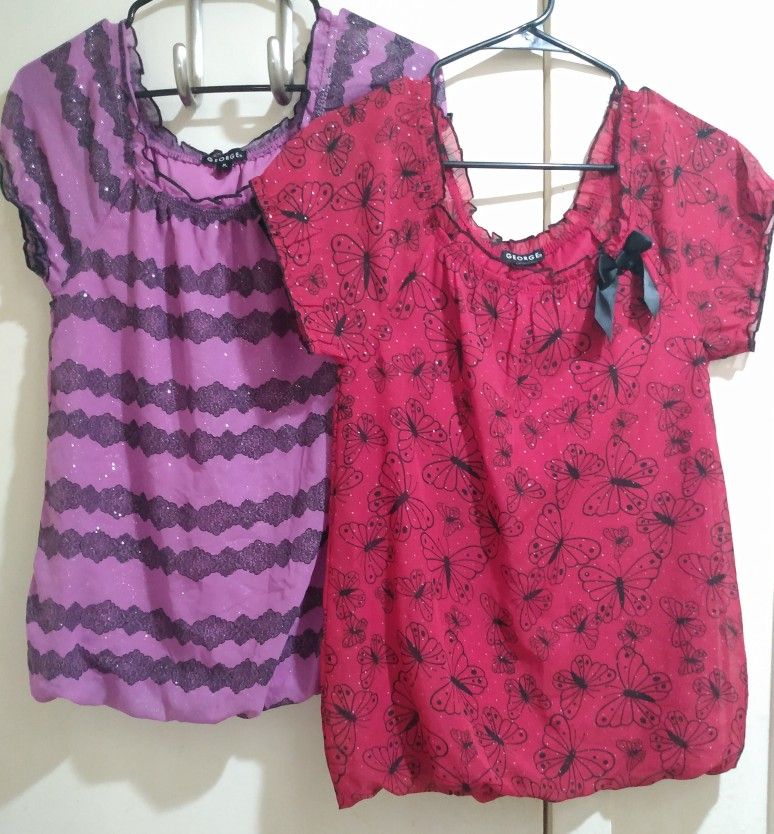 2 Babydoll Tops Size M