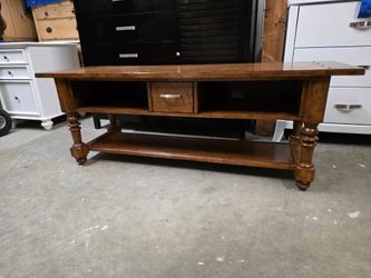 Pottery Barn Como Rustic Wood TV Stand