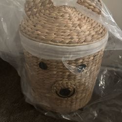 Small Bear Hamper Basket