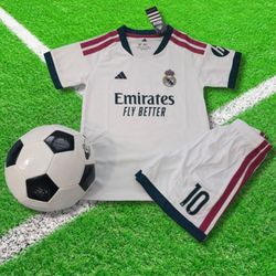 KIDS Real Madrid Home Mbappe #10 Fan Version Soccer Jersey Football Shirt 2026/27