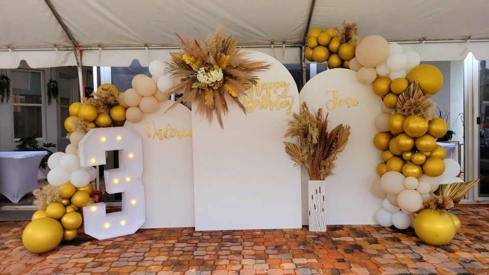 Backdrop RENT decoration Party