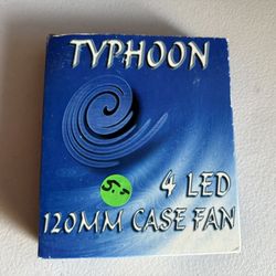 Typhoon 4 LED 120 MM Case Fan 