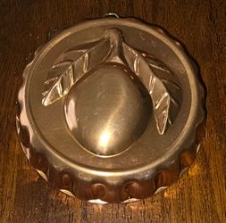 Copper Fruit Motif Jelly Mold