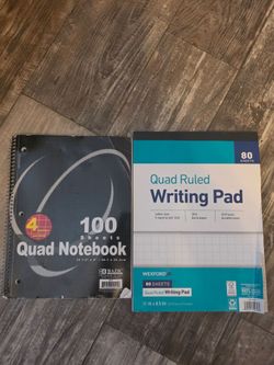 2 Quad notebooks