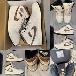 Men’s Air Jordan 1 Mid SE “Brown Elephant” Size 11