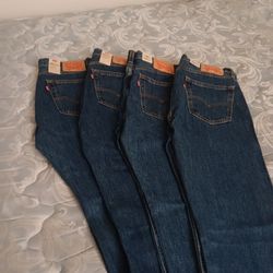 4 Pairs Of LEVI JEANS 505