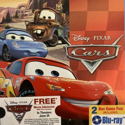 Disney’s CARS (Blu-Ray + DVD-2006) NEW!