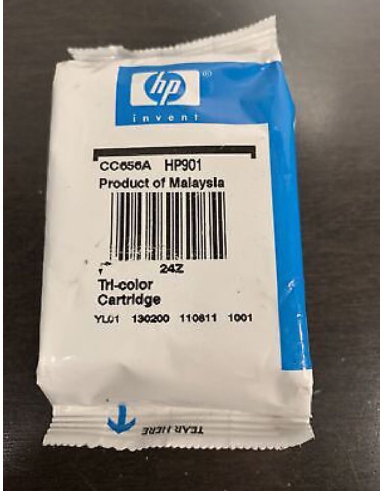 HP 901 Tri-Color Ink New In Package