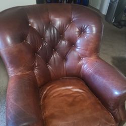 Genuine Leather Couch $70 Bucks