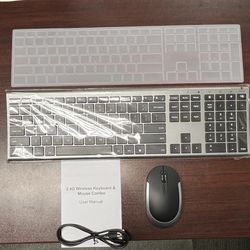 Casper wireless keyboard and mouse. 2.4ghz Rechargeable quiet