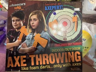 Foam axe throwing game - Warriors Mark