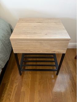 Modern side table/ night stand with power source