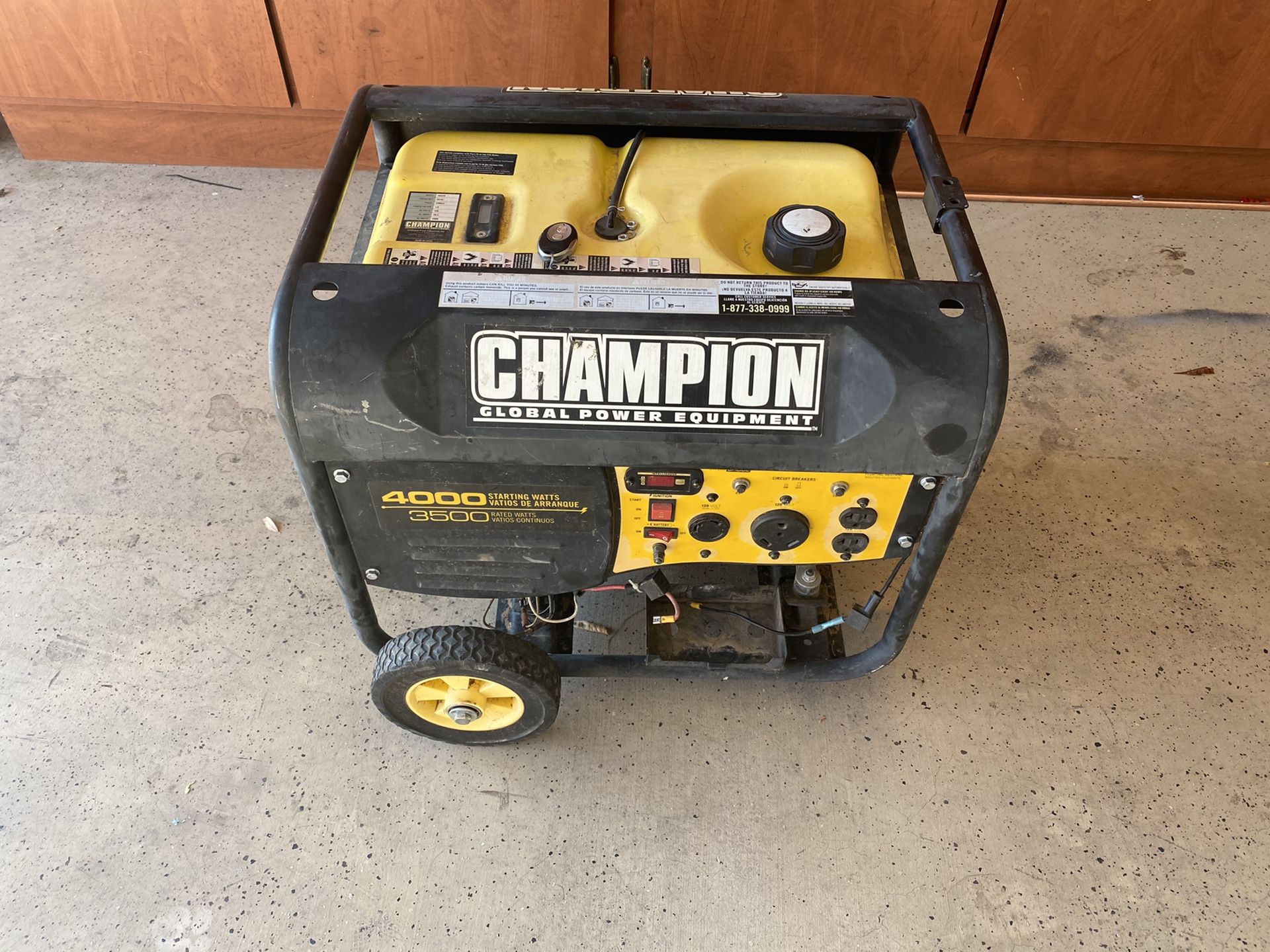 Champion 3500/4000 watt remote start generator