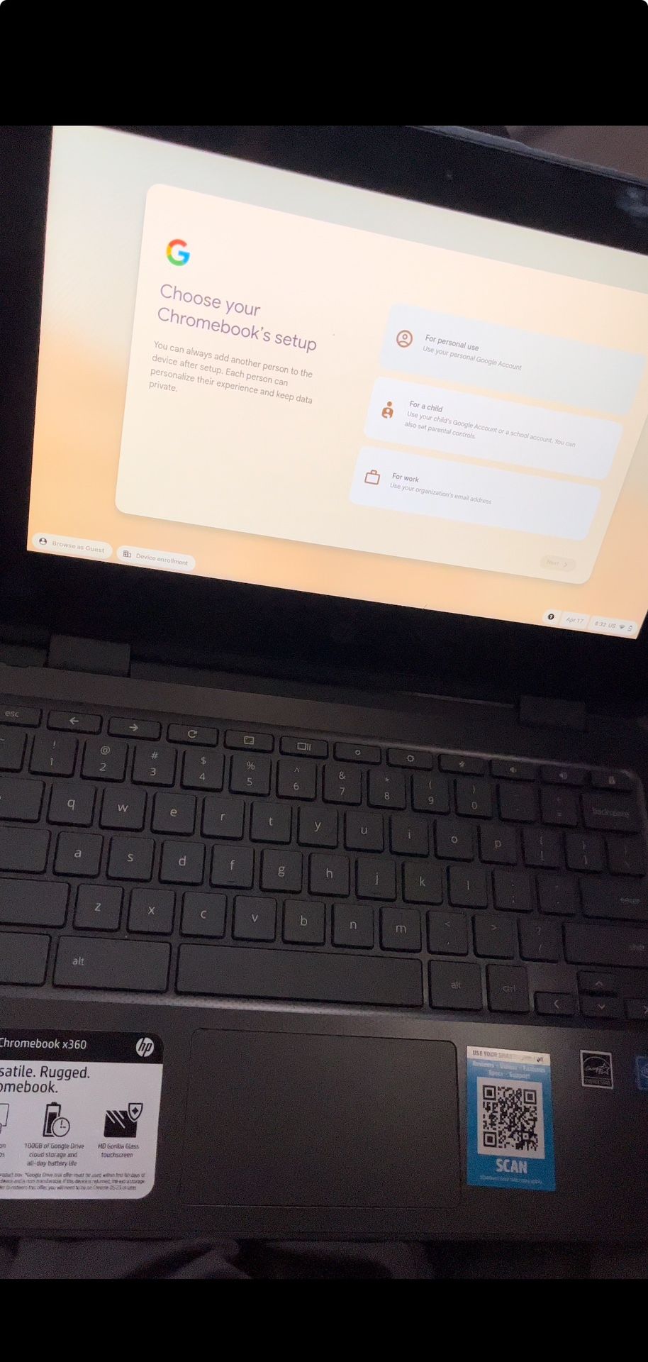 Touchscreen Chromebook