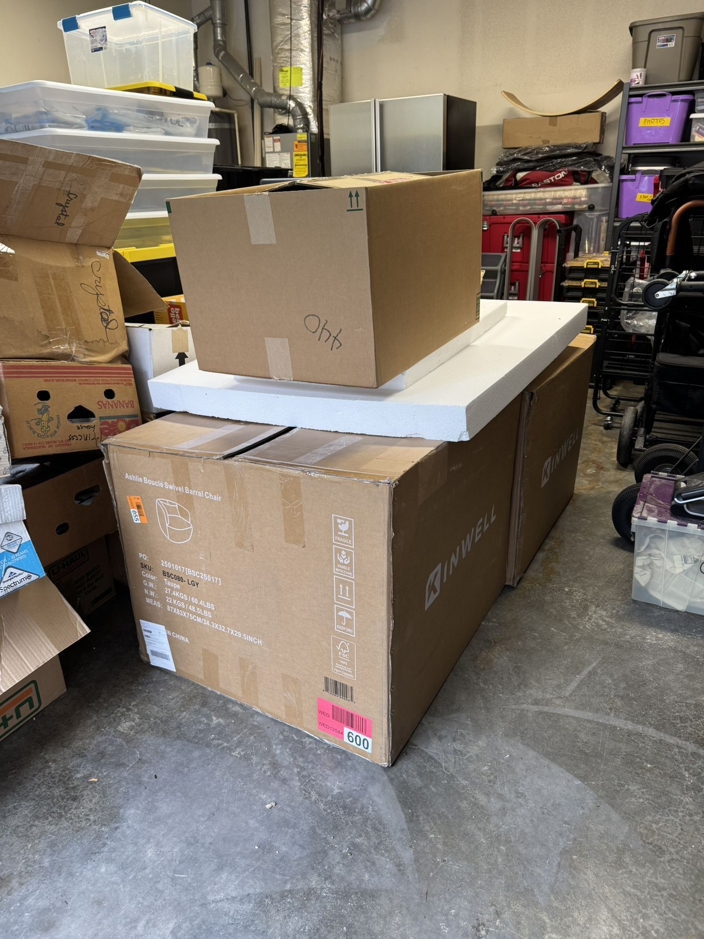 Remaining Moving boxes